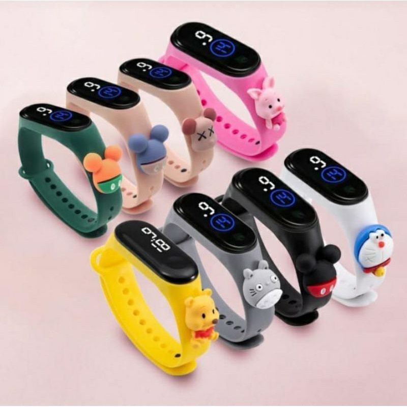JAM TANGAN KARAKTER JAM TANGAN LED JAM ANAK JAM MICKEY JAM TANGAN DELEKTRONIK LED JAM TANGAN KARAKTE