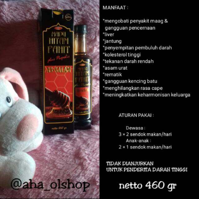 

MADU HITAM PAHIT plus PROPOLIS