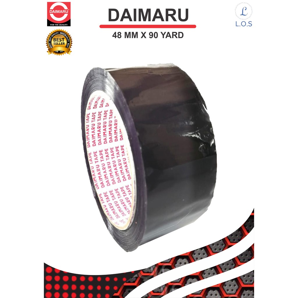 DAIMARU TAPE - LAKBAN - UNGU/PURPLE POLOS - 2 INCHI 90 YARD