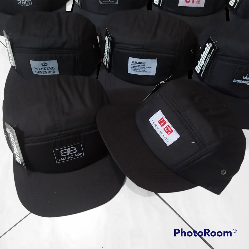 Topi 5 Panel , Topi distro Lima panel, Topi 5 Panel Distro