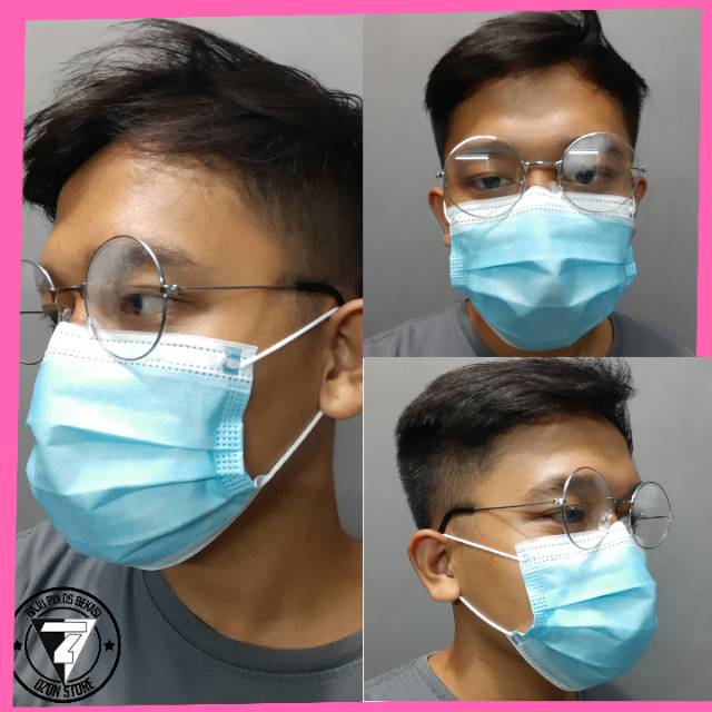 Masker 3 Ply ISI 10 Pcs Disposable Masker 3 Lapis anti Virus Earloop - Masker 3ply Isi10