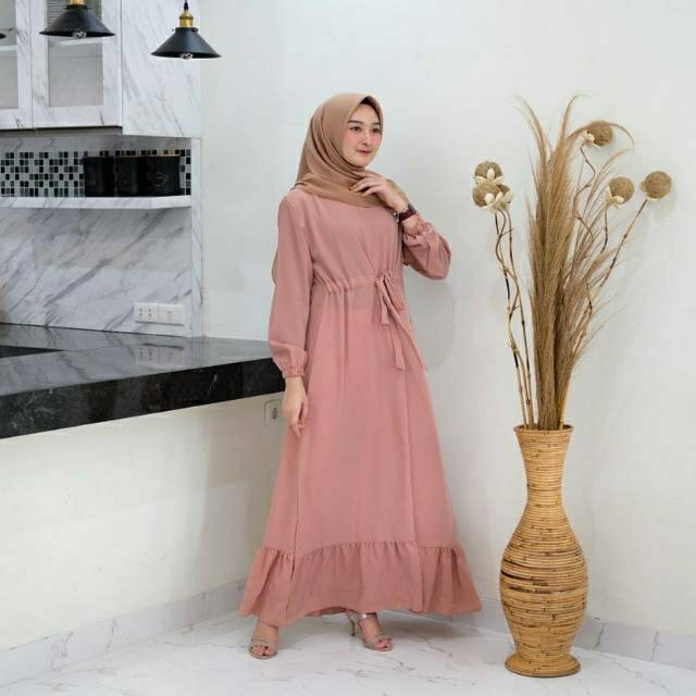 Marsya simple maxy #Gamis polos #Gamis busui