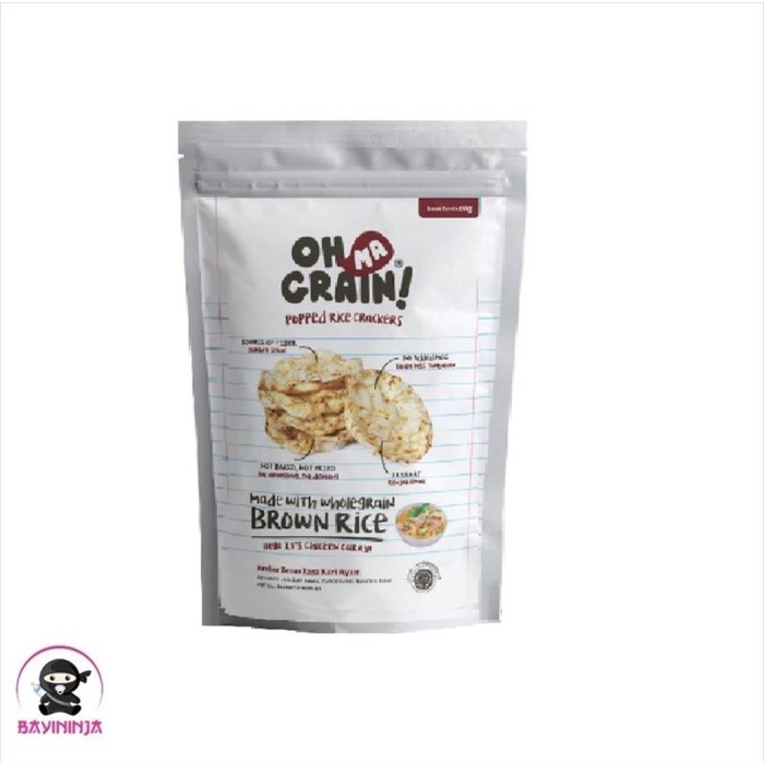

OH MA GRAIN Popped Rice Crackers Chicken Curry 50 g T-Ninjabayi 01