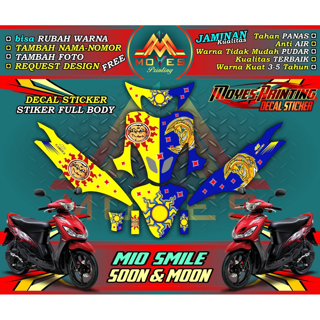 DECAL MIO M3 STIKER DECAL MOTOR YAMAHA MIO M3 DECAL FULLBODY