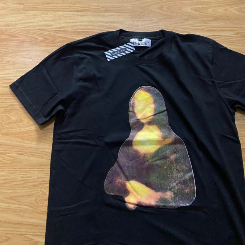 TSHIRT KAOS OFF WHITE ARROW MONALISA BLACK