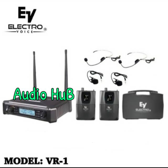 MIC WIRELESS EV ELECTRO VOICE VR 1 HEADSET CLIP ON MICROPHONE VR1 BANDO JEPIT CLIPON