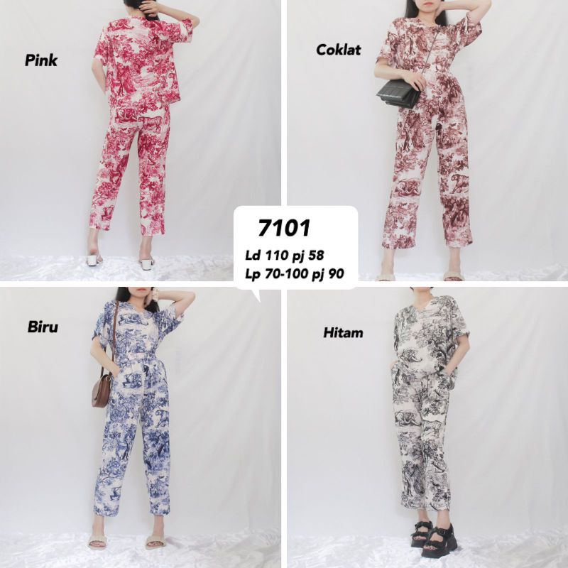 stelan rayon motif  celana panjang  MV-7101
