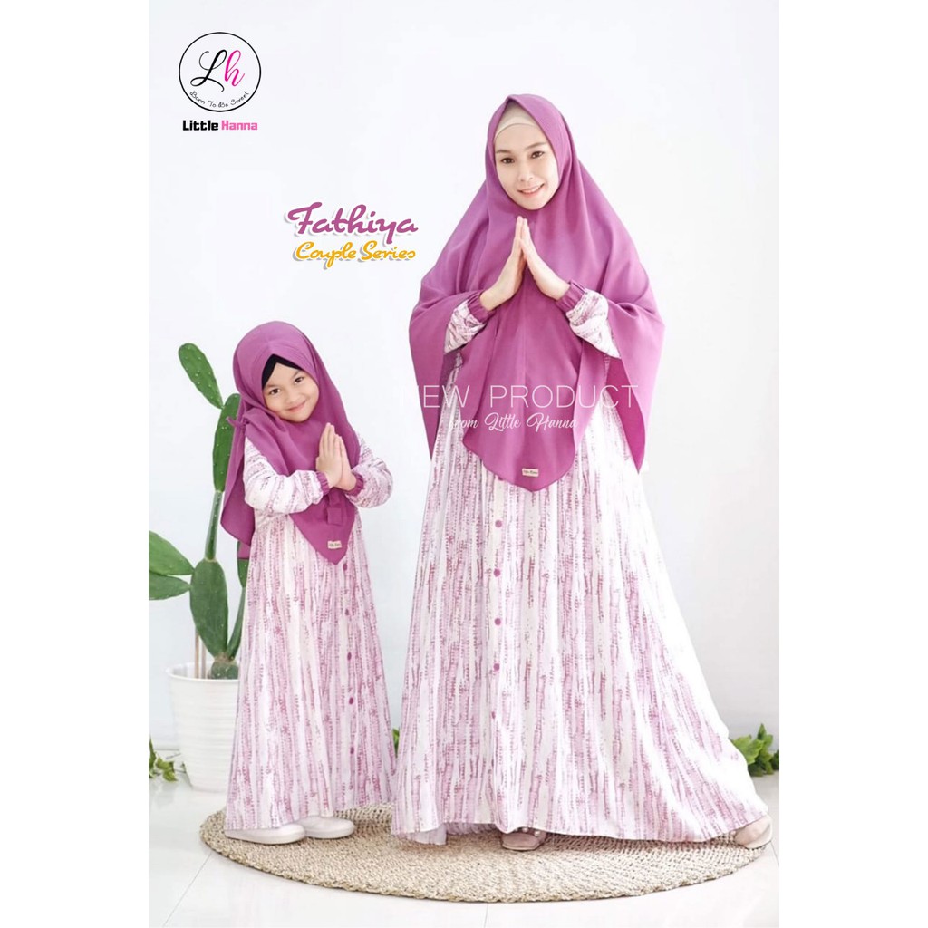 Gamis Fathiya mom Series by Little Hanna Upright