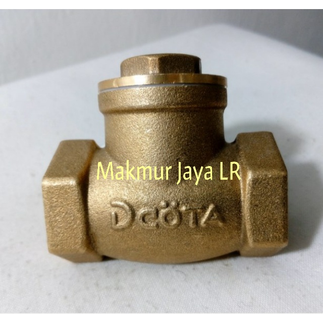 Check Valve 1/2" 1/2 inch Kuningan DCOTA / Tabook Klep Tabok / Tossen Klep / Tusen Klep / Checkvalve