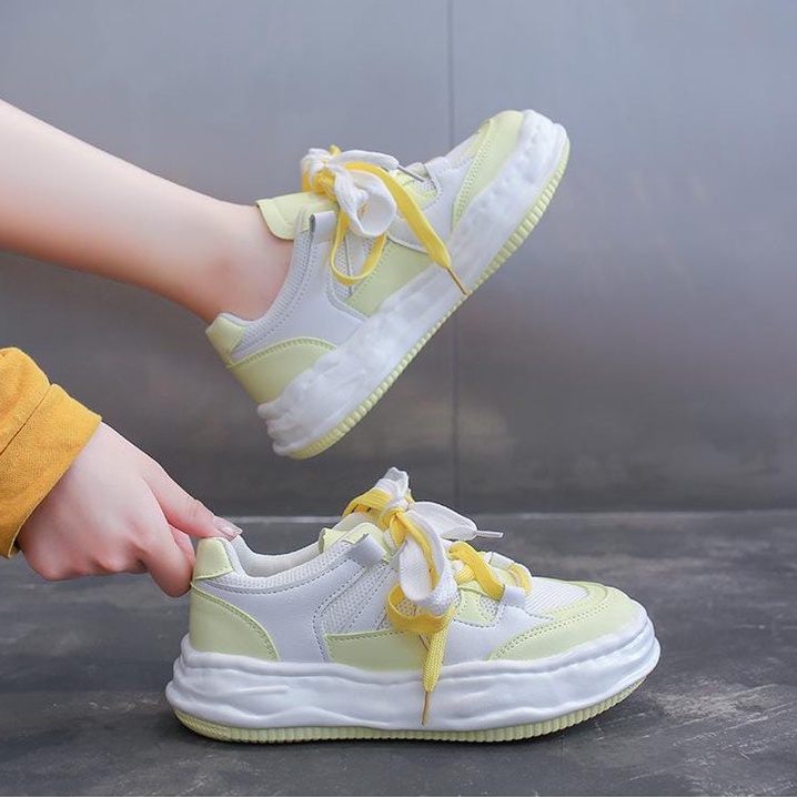 TBIG [COD] Sepatu Sekolah Sneakers Import Shoes DELEINE Fashion Wanita Sepatu Korea Style Sekolah Kuliah