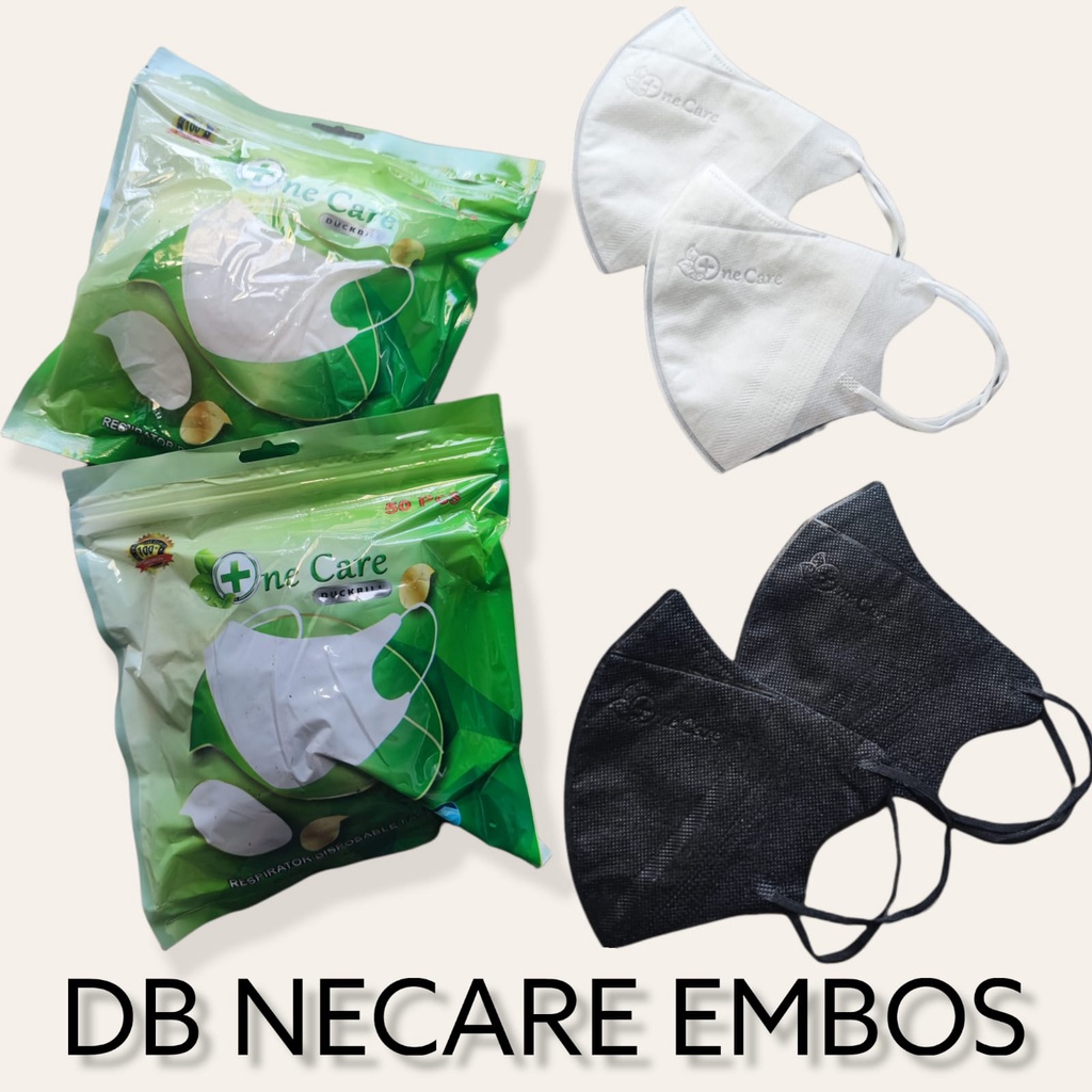 4PLY NECARE DB EMBOS - MASKER DUCKBILL NECARE NE CARE EMBOS GARIS - KEMENKES