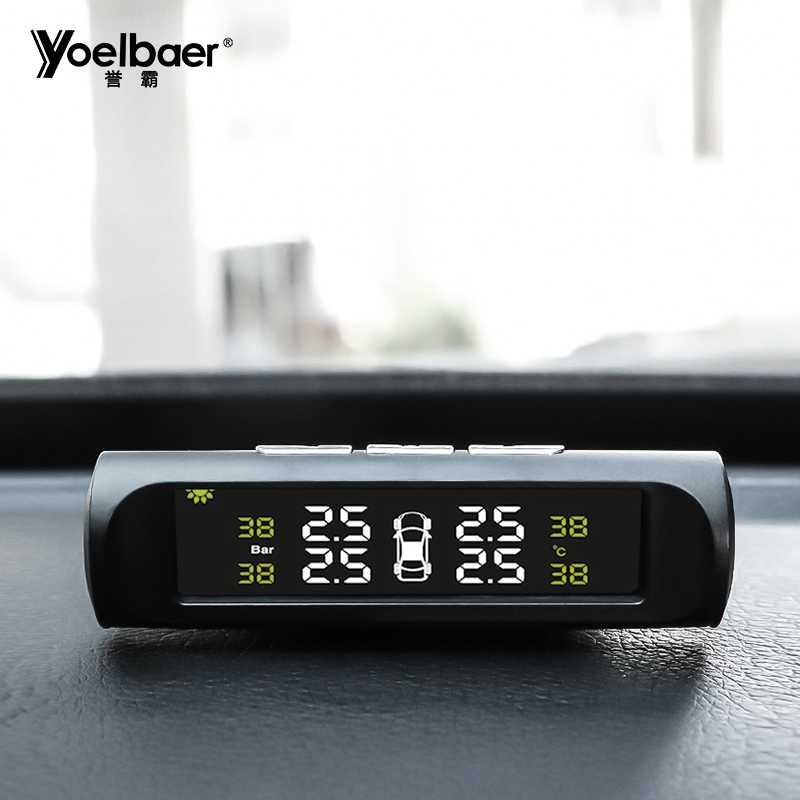 Yoelbaer Monitoring Tekanan Ban Mobil TPMS Solar Power - TP880