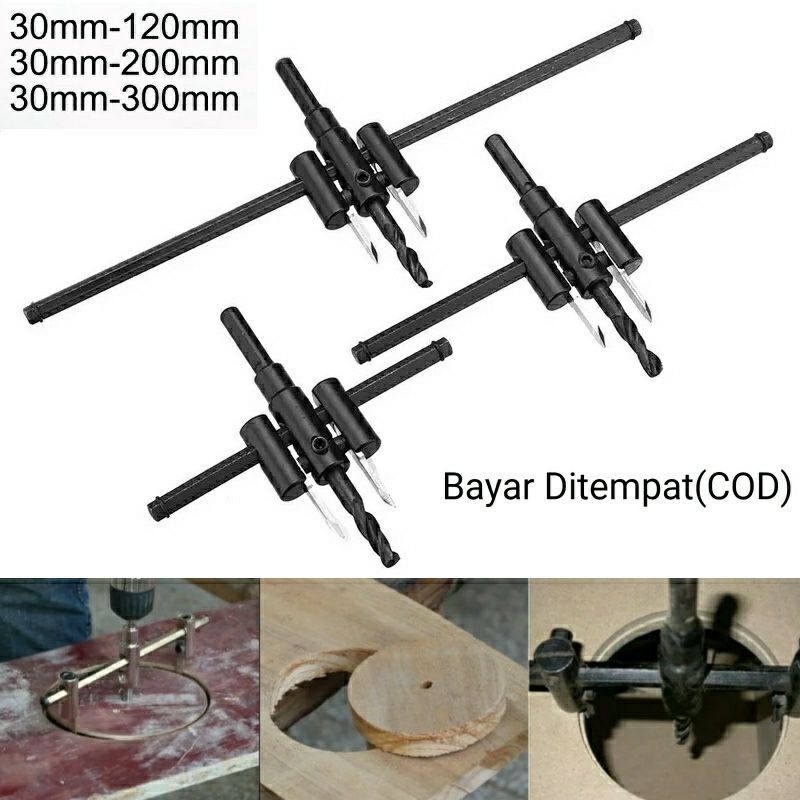 Mata bor alat pelubang kayu lingkaran bulat sempurna 360 derajat