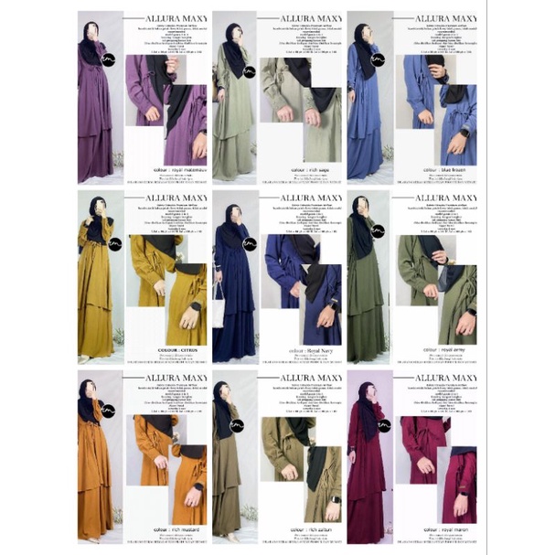 RatuMulabees (ORI) / Allura Maxy Dress Busui (2 in 1 Style)Airflow Crinckle Premium