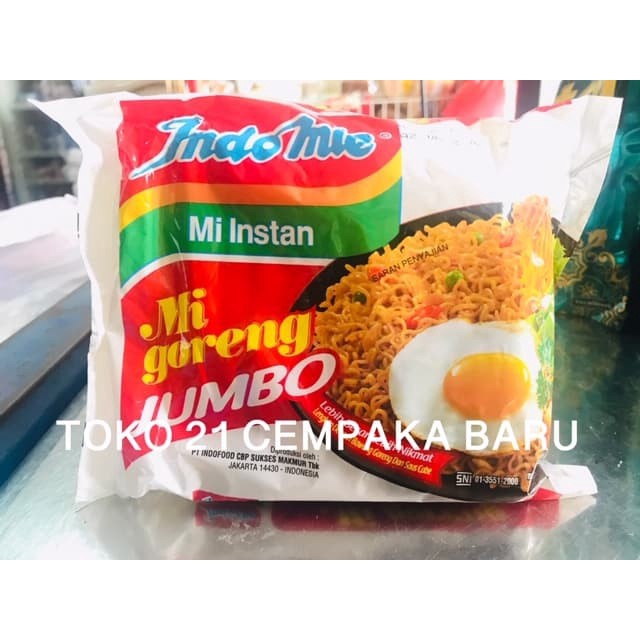 

Indomie MI GORENG JUMBO 1 PCS | Indomi Mie Instan Goreng Murah Promo