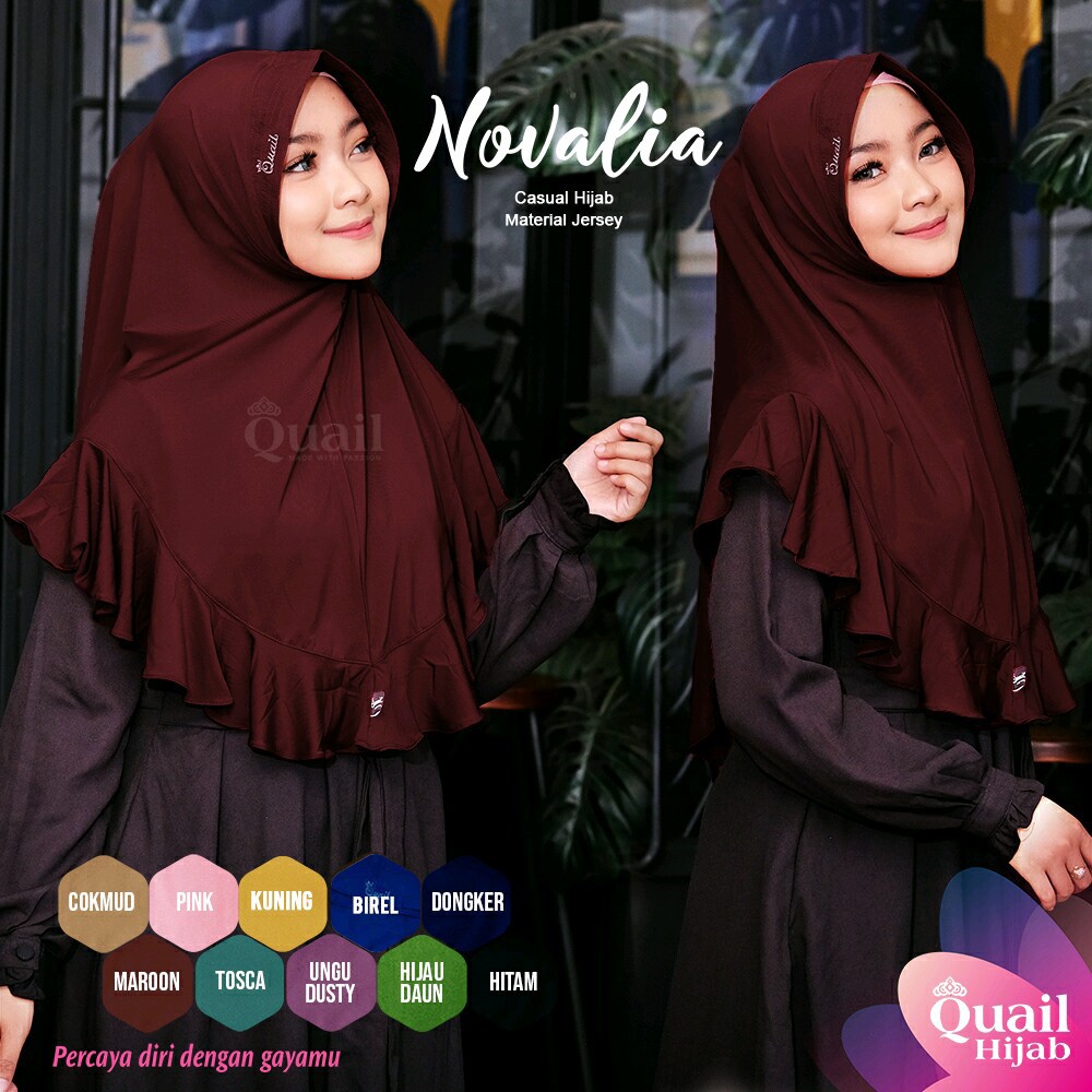 NOVALIA QUAIL | HIJAB INSTAN QUAIL - ORIGINAL QUAIL HIJAB