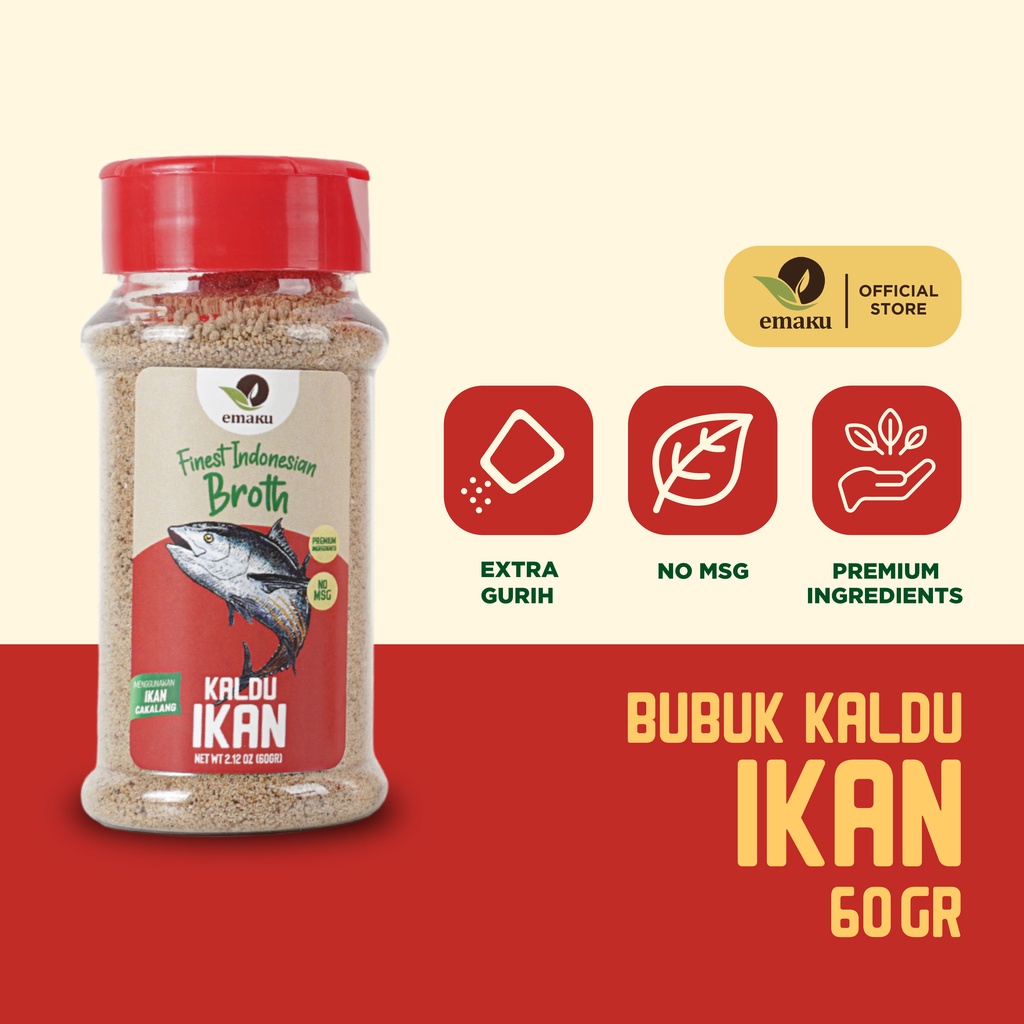

Emaku Kaldu Ikan Hondashi Powder 60gr