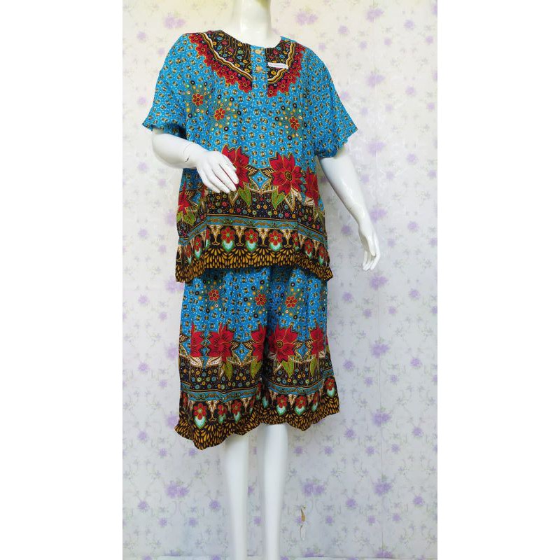 Setelan gogo pola batik