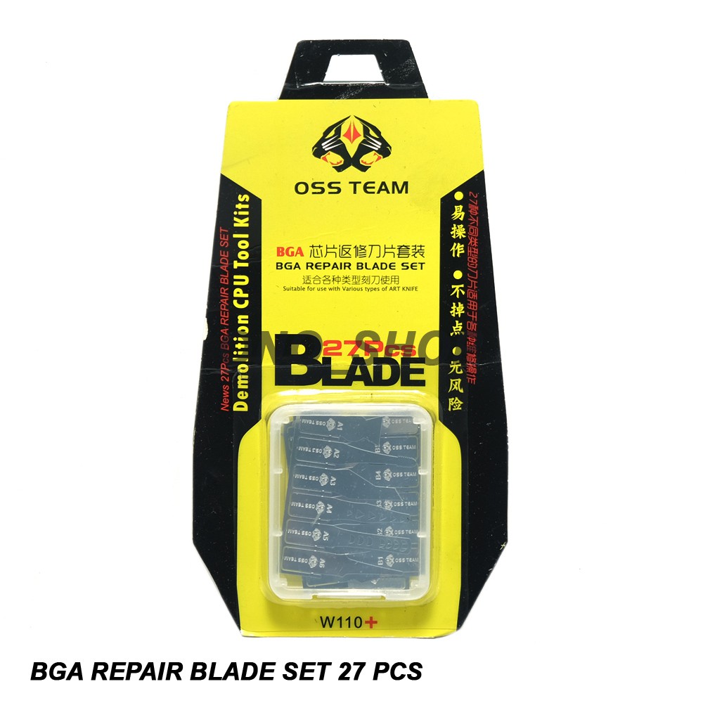 

BGA Repair Blade Set 27 Pcs