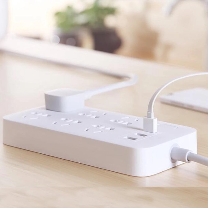 ORIGINAL Stop Kontak Xiaomi Mi Smart Power Strip 3Plug 2 USB A Port 1 USB C Port Terminal Colokan Listrik Xiaomi