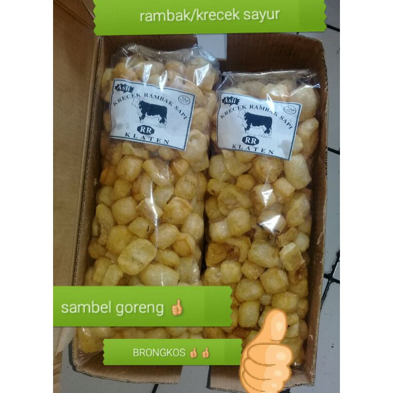 

Krecek/rambak kulit sayur