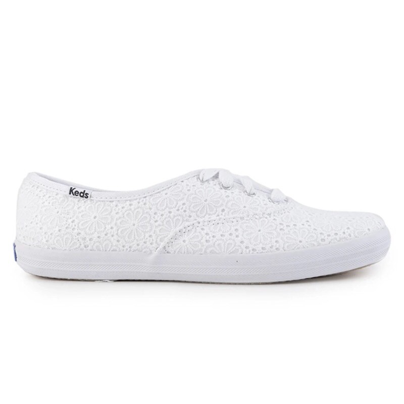 keds champion eyelet white