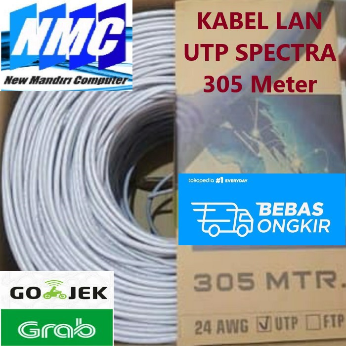 KABEL LAN UTP CAT5E SPECTRA 305METER CAT5 CAT 5