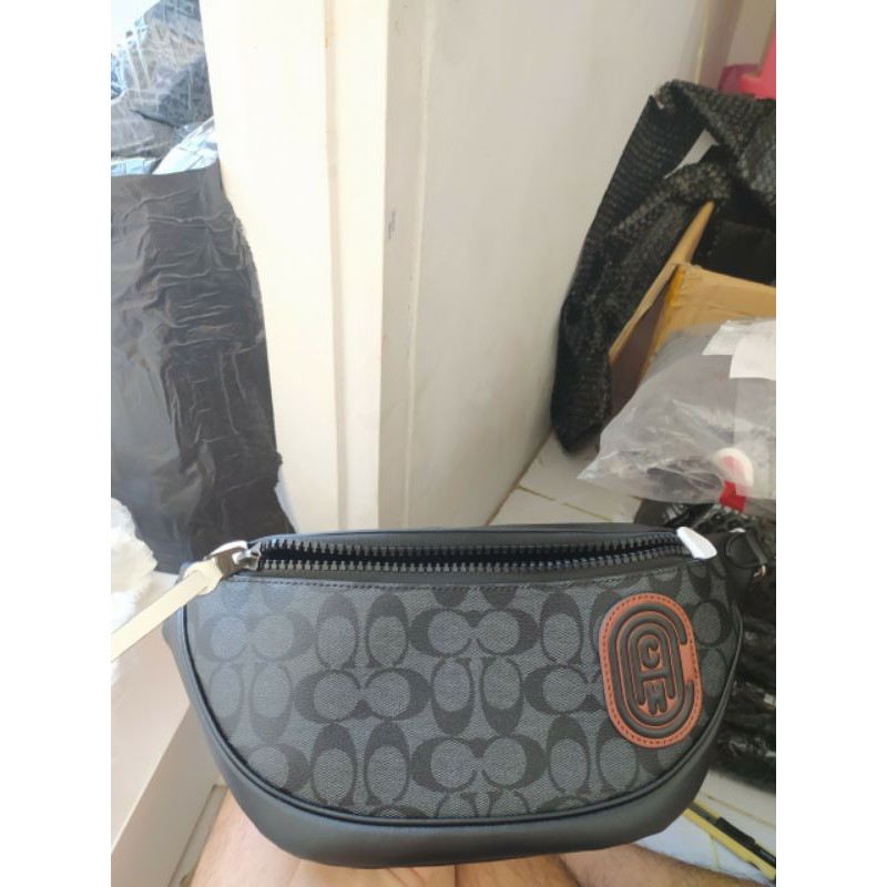 COACH Waistbag Logo C 100% ORIGINAL / Tas Selempang Tas Pinggang Tas Coach