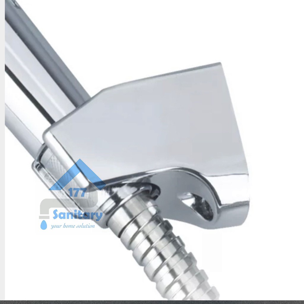 Gantungan Bracket Shower G putih crom abu2-Hanger hook grey cantolan dudukan holder breket jet shower mandi cantelan handle toilet bidet mandi