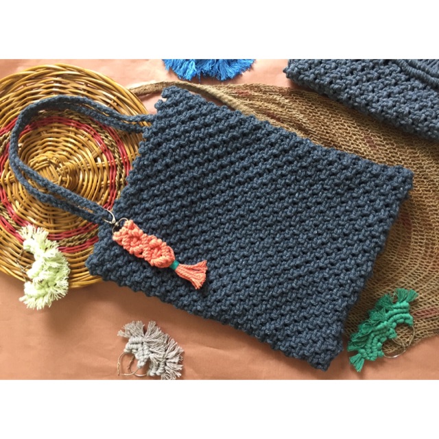 Macrame totebag
