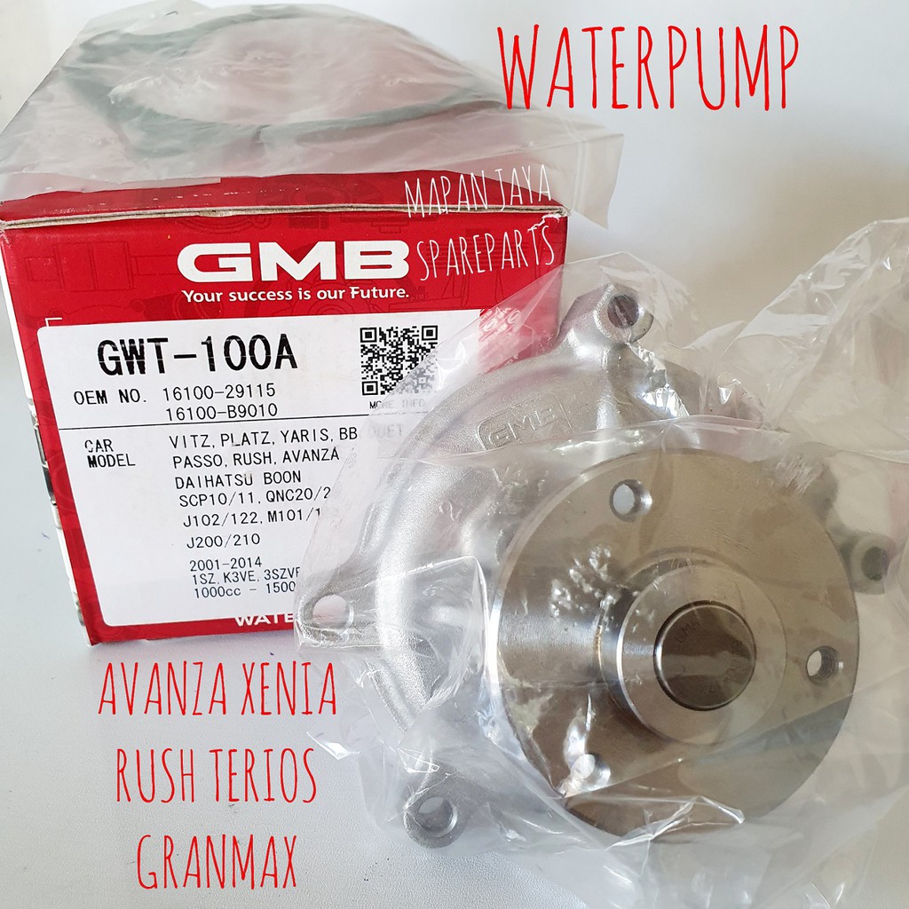 GMB WATER PUMP - POMPA AIR AVANZA / XENIA / GRANMAX / RUSH / TERIOS