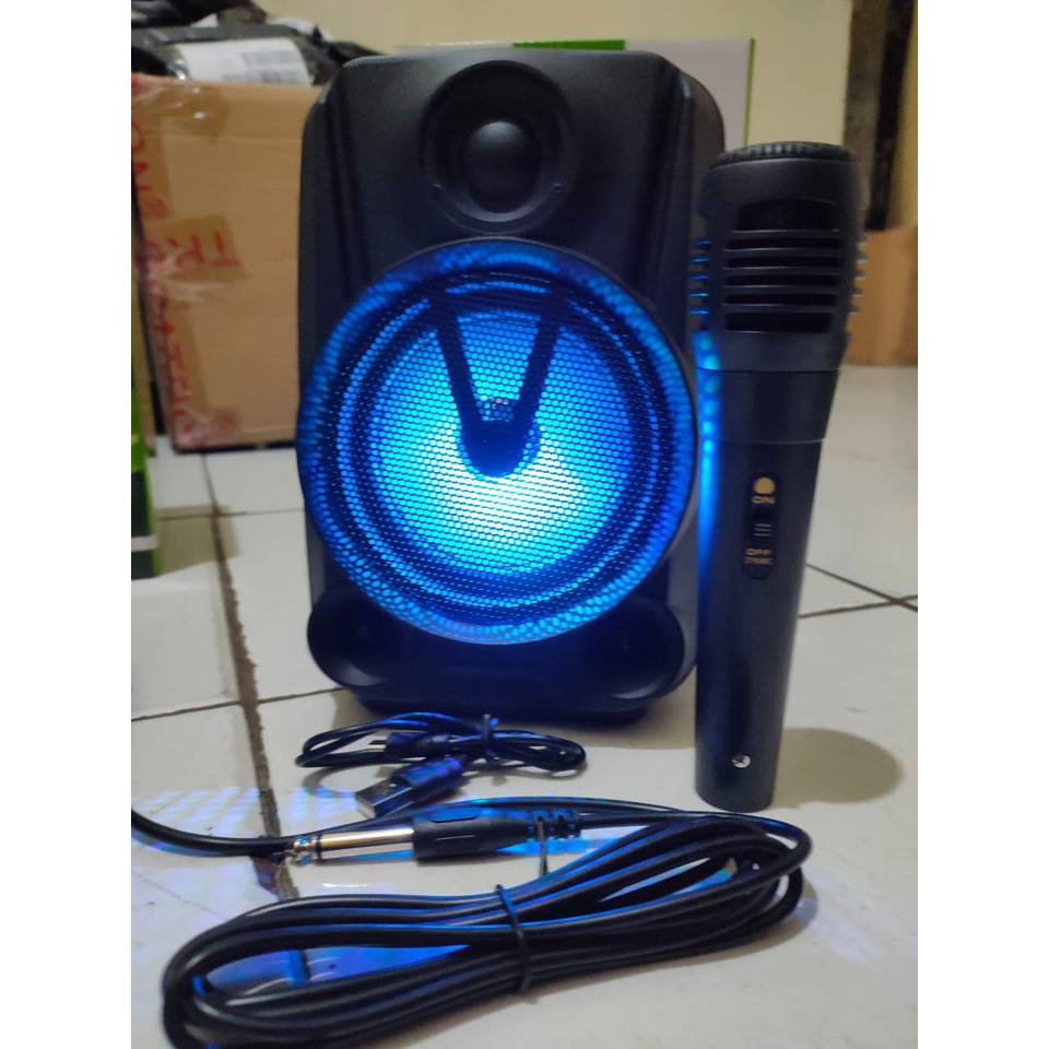 Speaker Bluetooth Murah Fleco 416/417 Terbaru Gratis Microphone Karaoke Super Bass /Speaker Aktif