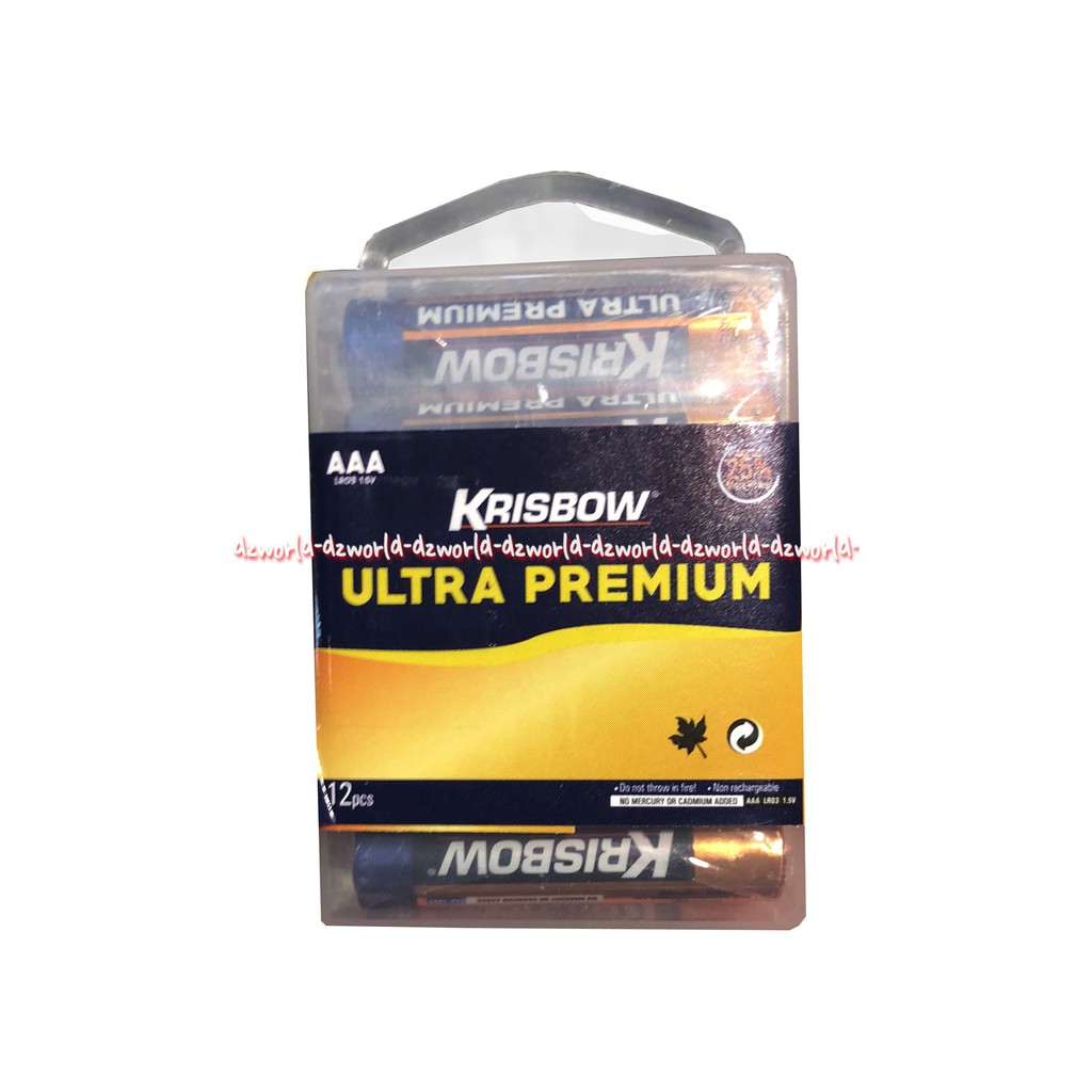 Krisbow Ultra Premium AAA 12 Pcs Baterai A3 Box Batrai