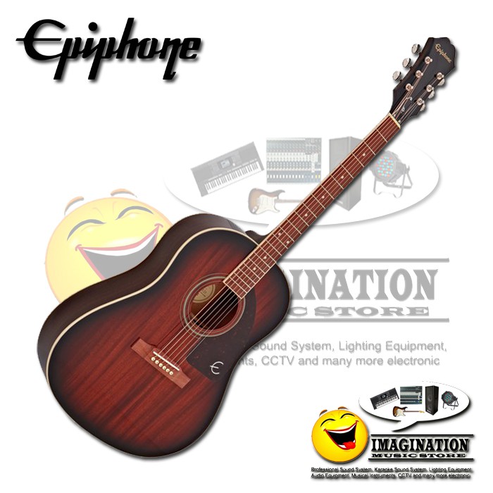 Epiphone AJ-220S Advanced Jumbo Acoustic Guitar - Mahogany Burst