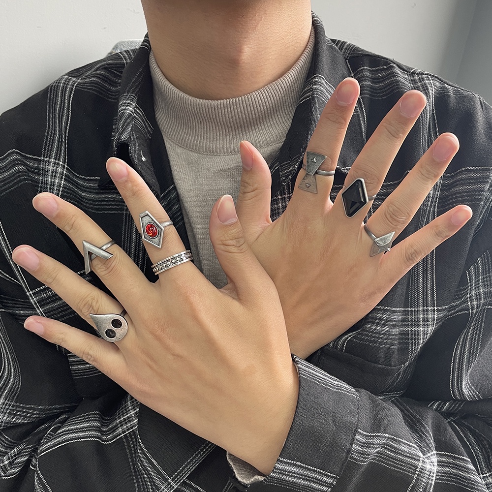 7pcsset Cincin Hutao Genshin Impact Hu Tao Untuk Aksesoris Cosplay