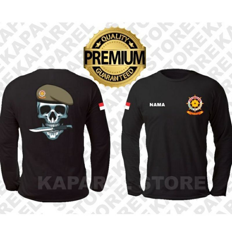 Kaos Pol Pp / Baju Pol pp / Atasan Pria Wanita Satpol Pp Tengkorak Lengan Panjang COD Logo Pol Pp Te