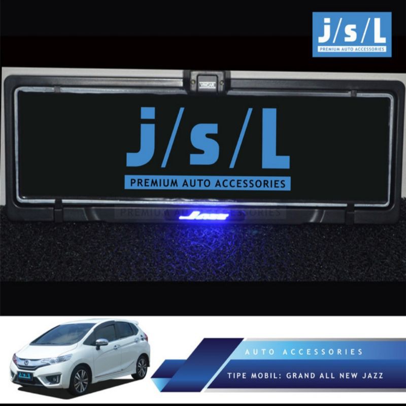 plat nomor grand all new Jazz/ plat number with lamp logo jsl