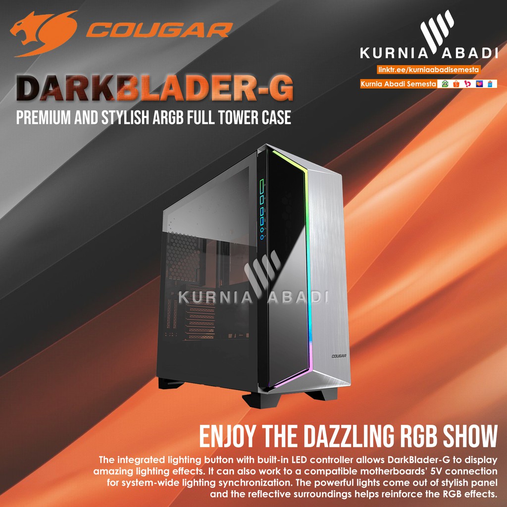 COUGAR GAMING CASE DarkBlader-G  RGB Full Tower Case