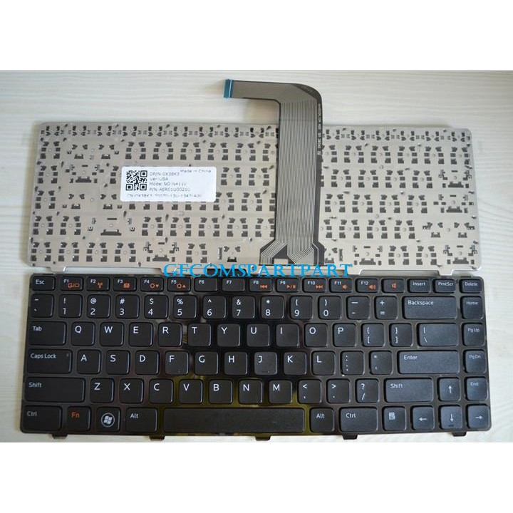 Keyboard Laptop DELL Inspiron N4040, N4050, N5050, N4110, M4040, M4110, M5040, M5050 Series