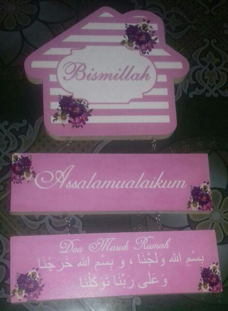 Assalamualaikum Shabby Chic/doa Masuk Rumah