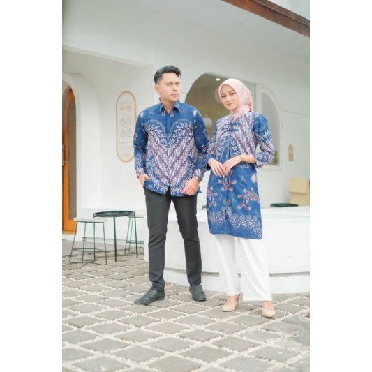 ATASAN BATIK COUPLE MODERN LARASATI CHINESE LOOK || ATASAN KERJA || M-L-XL-XXL-3L