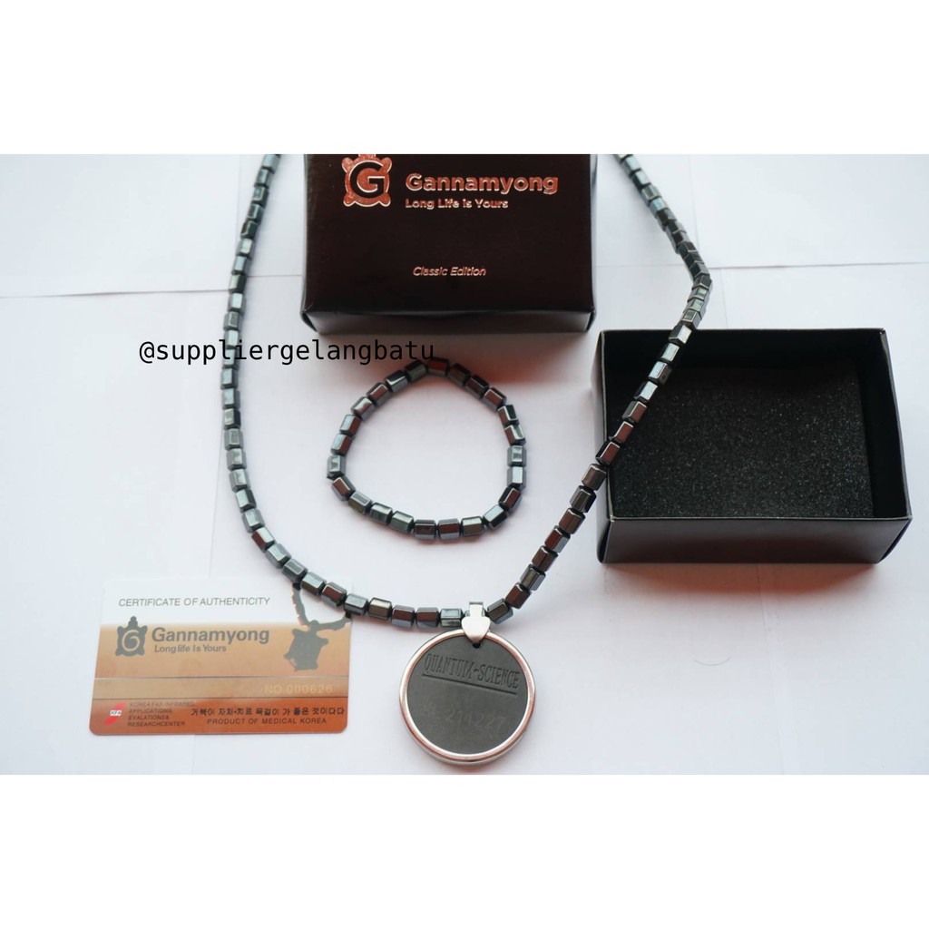 PROMO Kalung bioglass quantum ORANGE BIOMAGNET bonus gelang sertifikat