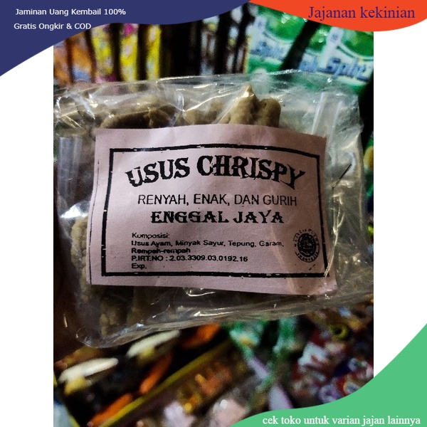 

usus krispy enggal jaya isi 10pcs-makanan ringann-camilan sehat-snack ringan-