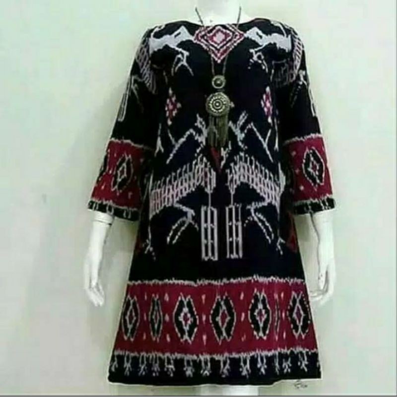 dres tenun original motif sumba B1