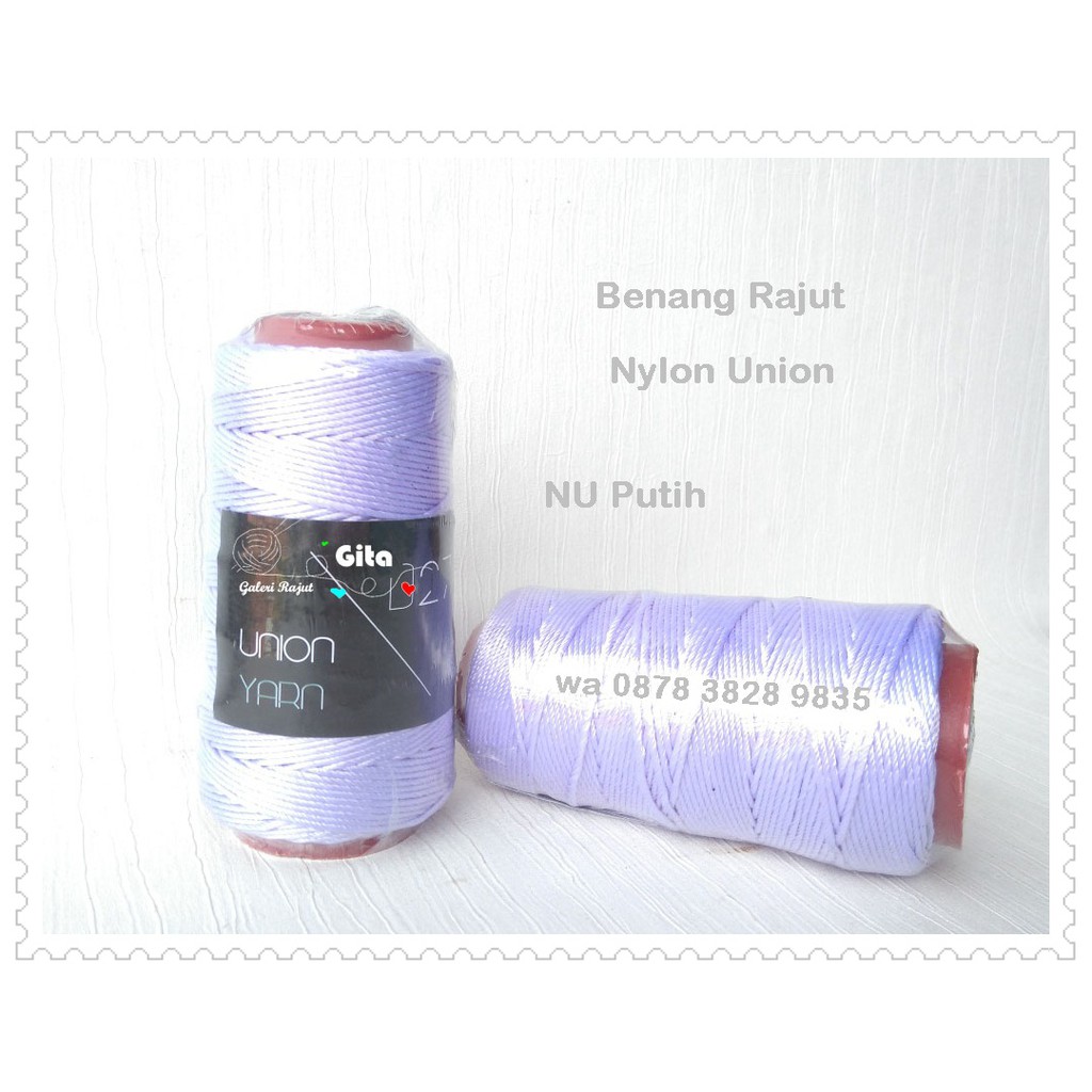 Benang Rajut Nylon Kilap Union Yarn No. 27