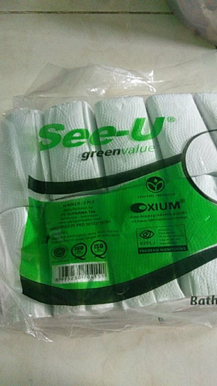 Tissue Bathroom Roll Coreless See U (1pak Isi 10)