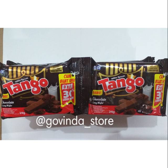 

WAFER RENYAH TANGO COKLAT 24gr KEMASAN RENCENG ISI 10pcs/1rncng