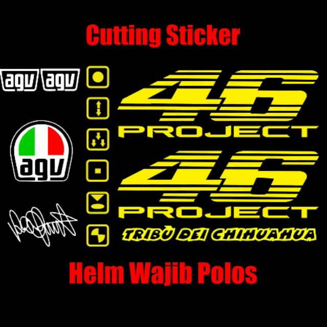 Cutting Sticker - stiker 46 Project versi simpel murah