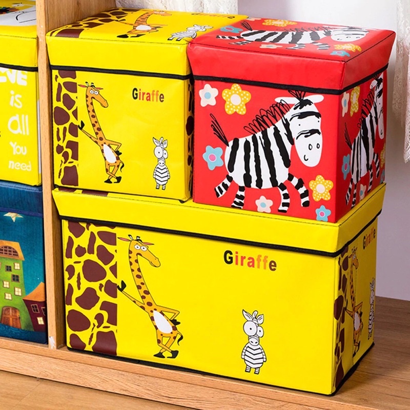 Storage box motif Animal /Tempat mainan majalah Storage stool