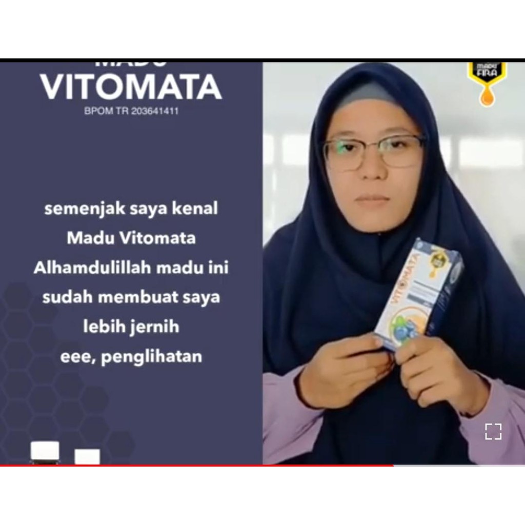 Madu VITOMATA ASLI Madu Vitomata Madu Kesehatan Mata Minus Katarak Rabun Jauh &amp; Rabun Dekat